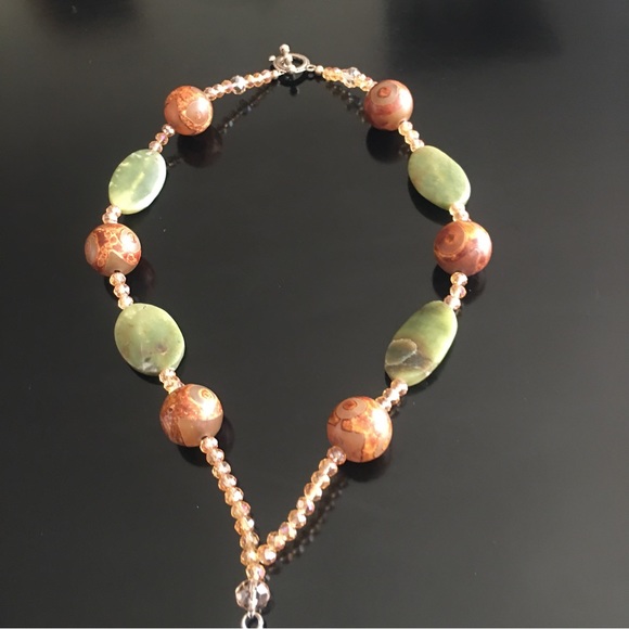 Stone & Glass Beaded Necklace - Picture 8 of 16